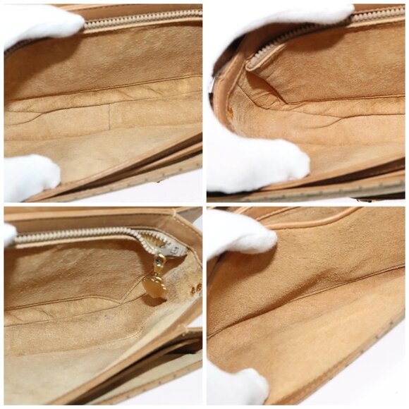 GUCCI Micro GG Canvas Shoulder Bag Beige Gold Auth 136082 - Picture 16 of 16